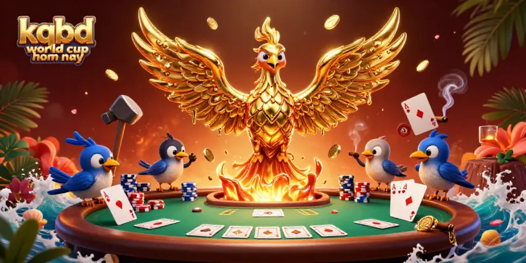 Engage with kqbd world cup hom nay featuring a dynamic phoenix and vibrant poker scene.