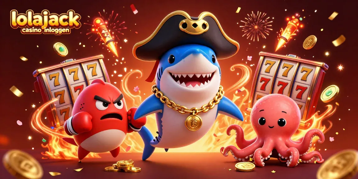 Play at lolajack casino inloggen with dynamic characters enjoying exciting slot games.