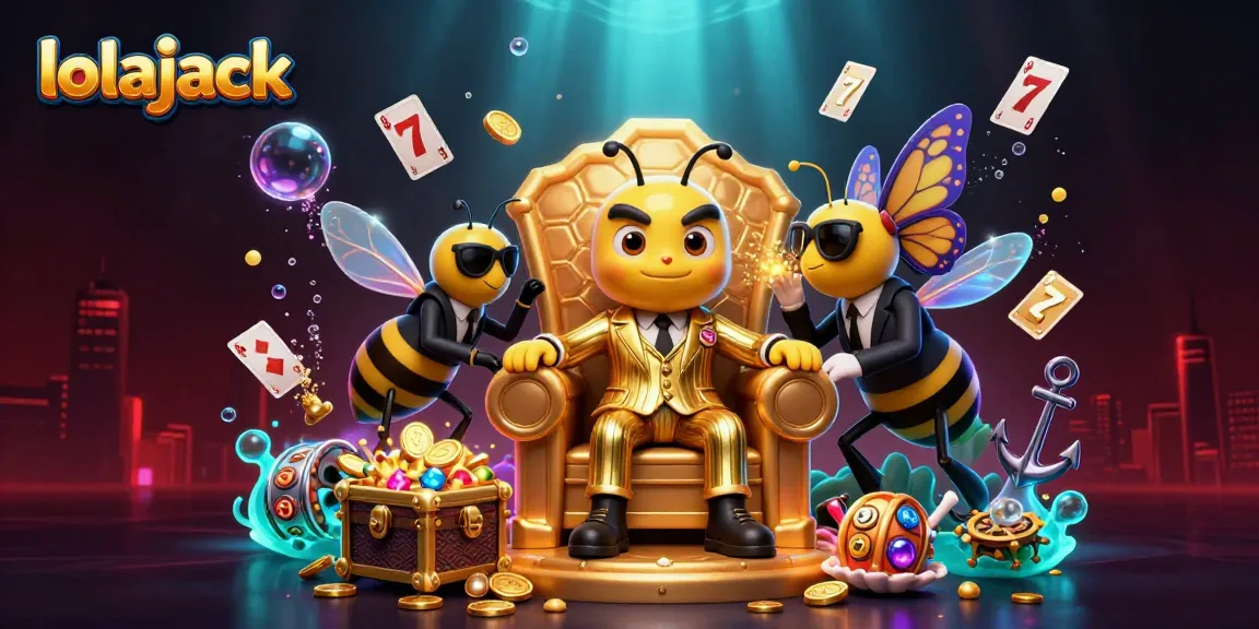 Experience thrilling gameplay at lolajack, featuring a colorful casino scene with animated characters and dynamic game elements.