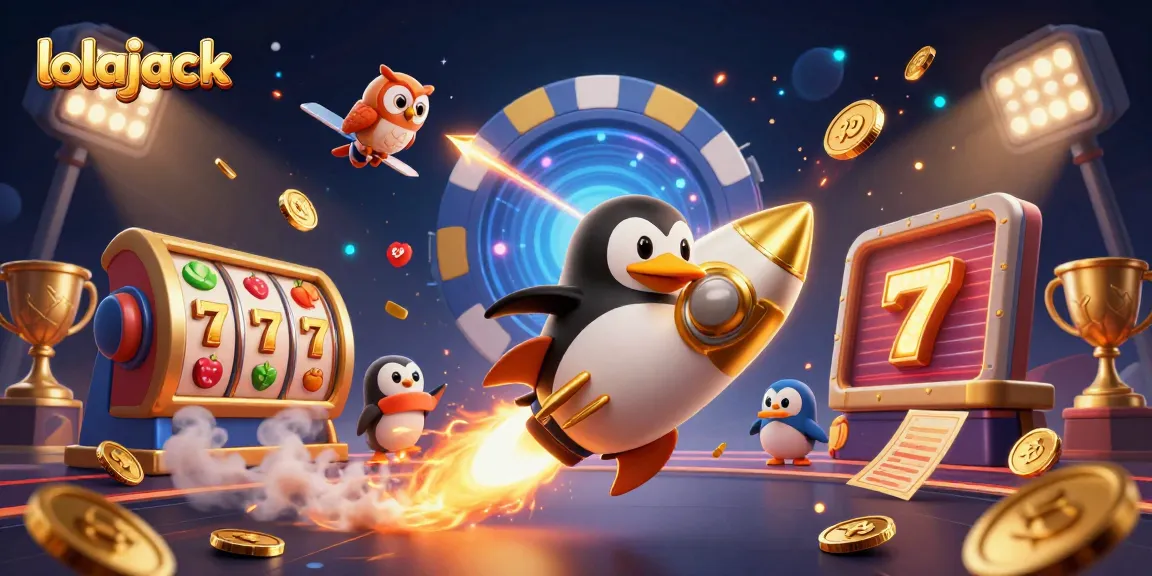 Experience thrilling gameplay at lolajack casino with dynamic golden elements and engaging illustrations.